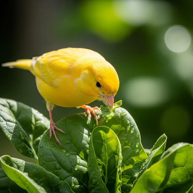 Kanarya Kuşları İçin Ispanağın Önemi