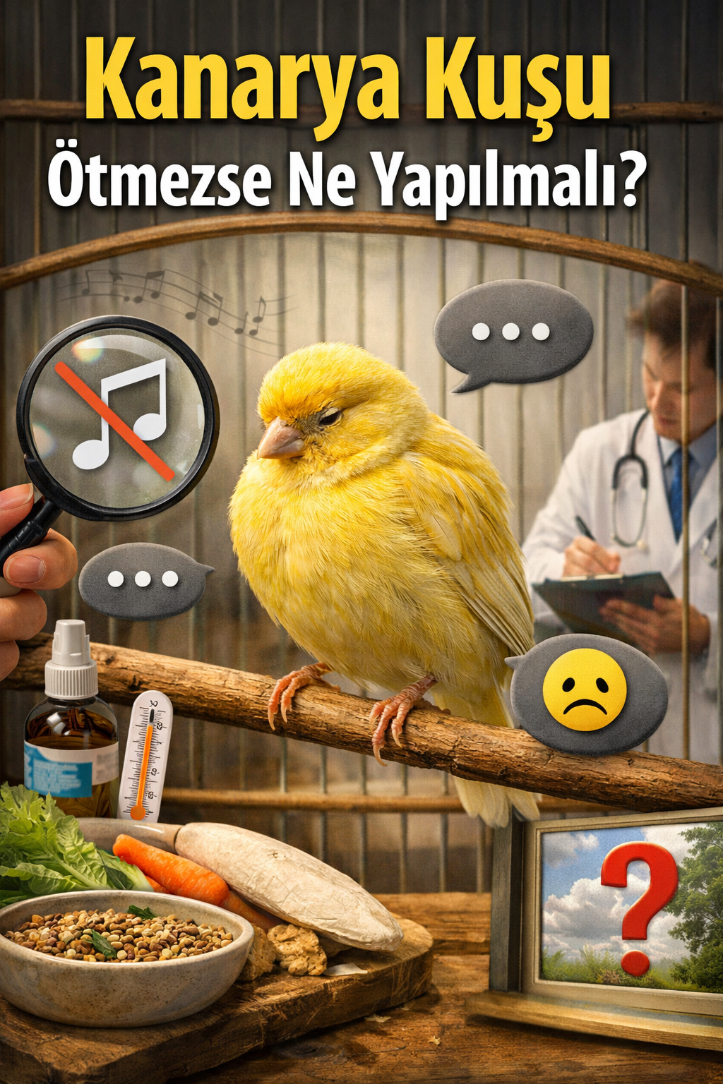 Kanarya Kuşu Ötmezse Ne Yapılmalı?