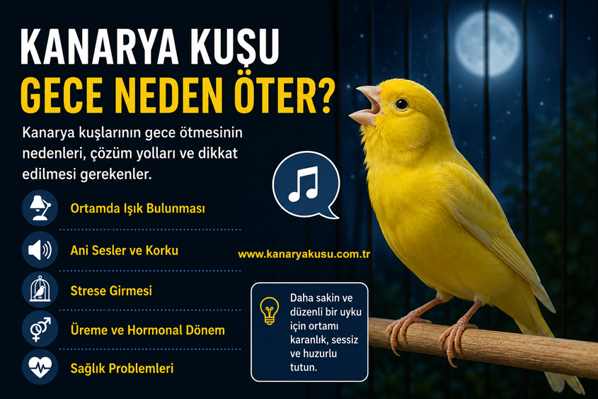 Kanarya Kuşu Gece Neden Öter?
